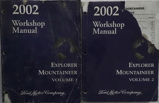 2002 Workshop Manual Ford Explorer Mercury Mountaineer Volume 1 and 2