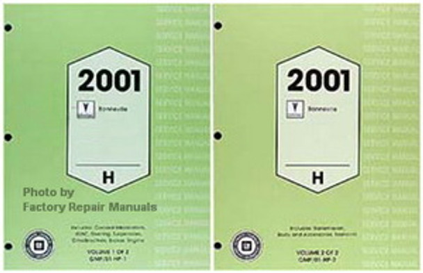2001 Pontiac Bonneville Factory Service Manual Set Original Shop Repair