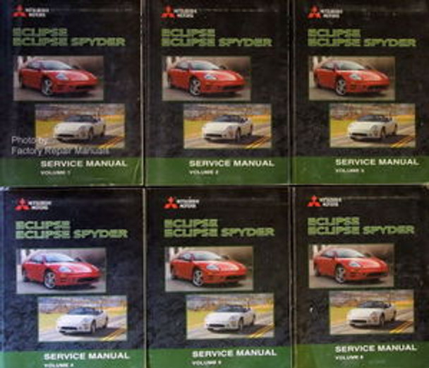 Mitsubishi Eclipse, Eclipse Spyder Service Manual Volume 1, 2, 3, 4, 5, 6