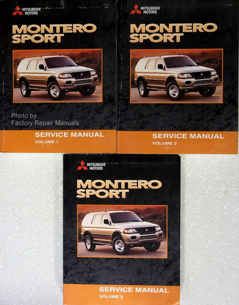 2001 Mitsubishi Montero Sport Factory Service Manual Set Original Shop Repair