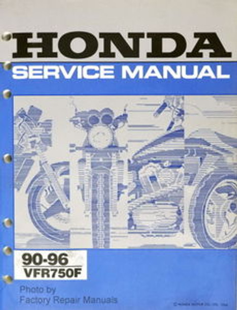 1990 1996 HONDA VFR750F Factory Service Manual VFR 750F Repair 91 92 93 94 1995