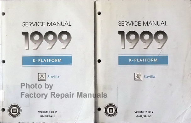 1999 Cadillac Seville Factory Service Manual Volume 1, 2 