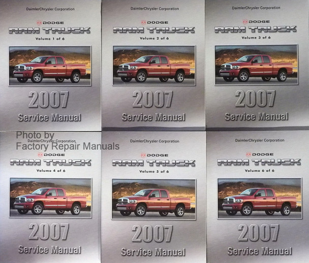 Dodge Ram Truck 2007 Service Manual Volumes 1 through 6