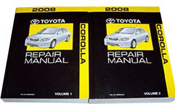 2008 Toyota Corolla Repair Manual Volume 1, 2