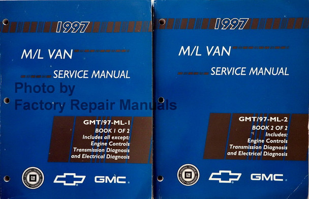 1997 Chevrolet Astro GMC Safari M/L Van Service Manual Volume 1 and 2