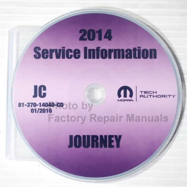 2014 Dodge Journey Mopar Service Information Manual CD