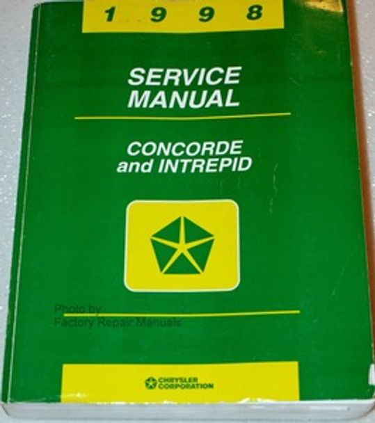 1998 Chrysler Concorde and Dodge Intrepid Chrysler Service Manual 