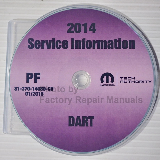 2014 Dodge Dart Original Mopar Service Manual CD