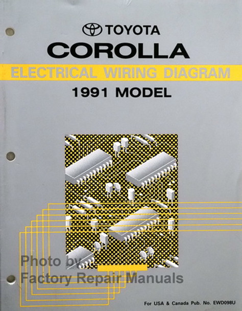 1991 Toyota Corolla Electrical Wiring Diagrams