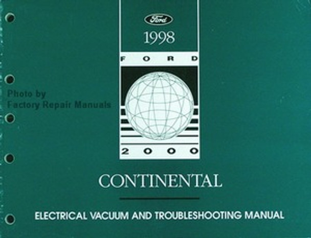 1998 Continental Electrical & Vacuum Troubleshooting Manual