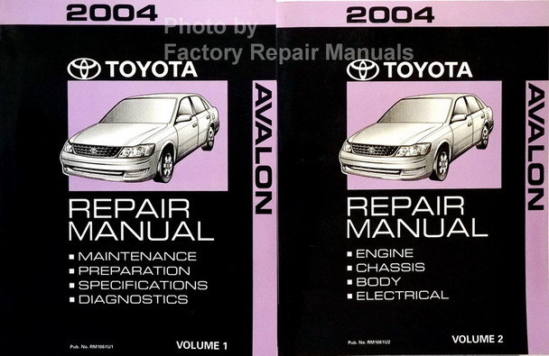 2004 Toyota Avalon Repair Manual Volume 1, 2