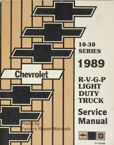 1989 Chevy R V G P Light Duty Truck Service Manual