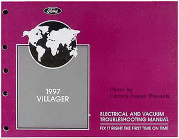 1997 Mercury Villager Electrical & Vacuum Troubleshooting Manual Original