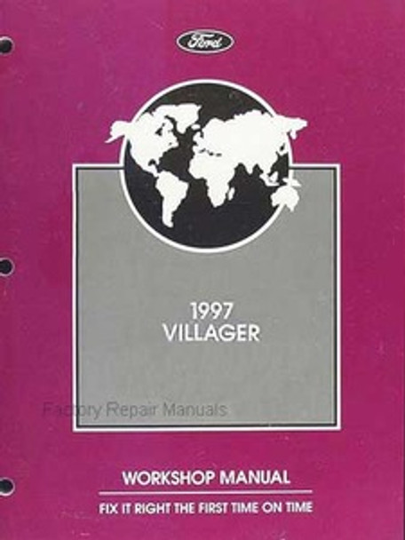 1997 Mercury Villager Factory Service Manual Original Shop Repair