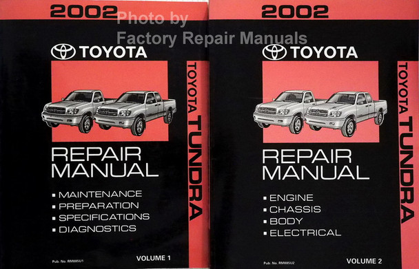 2002 Toyota Tundra Repair Manual Volume 1, 2