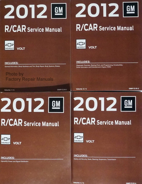 2012 Chevy Volt Service Manuals R/Car Platform