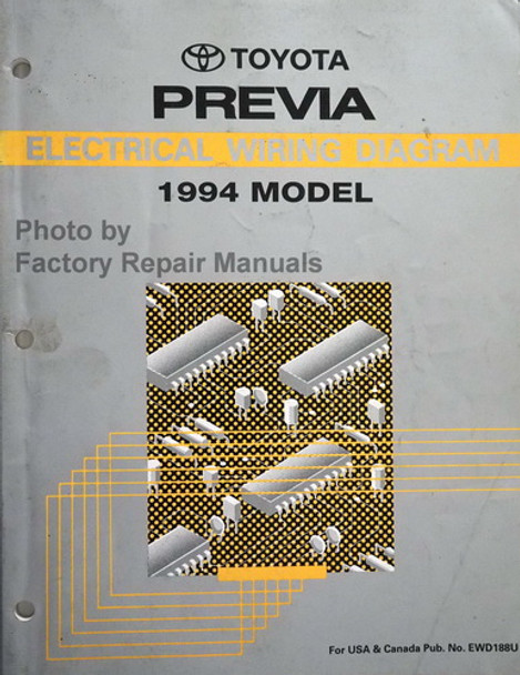 1994 Toyota Previa Electrical Wiring Diagrams