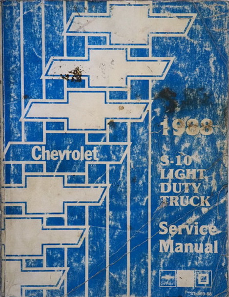 1988 Chevrolet S-10 Light Duty Truck Blazer Shop Manual