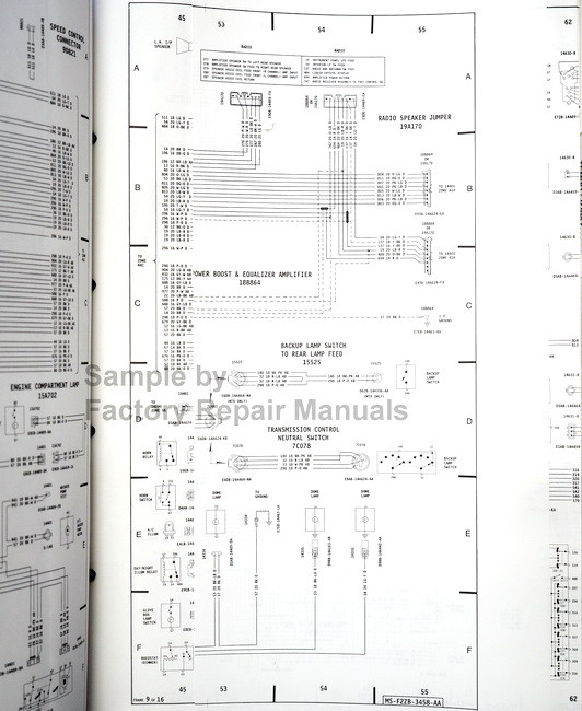 1991 Ford Truck F600 F700 F800 FT900 Electrical Wiring Diagrams