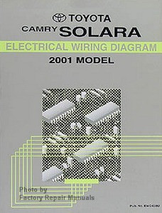2001 Toyota Camry Solara Electrical Wiring Diagrams Original Factory