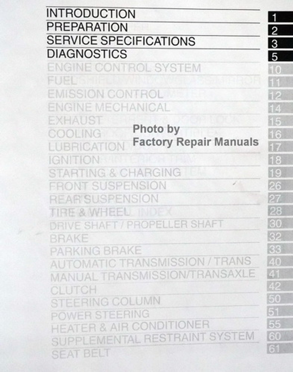 2003 Toyota Corolla Factory Service Manual Set Original Shop Repair