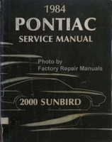 1984 Pontiac J2000 Sunbird Service Manual