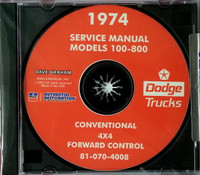 Dodge Truck Models 100-800 Conventional - 4x4 - Forward Control Service Manual