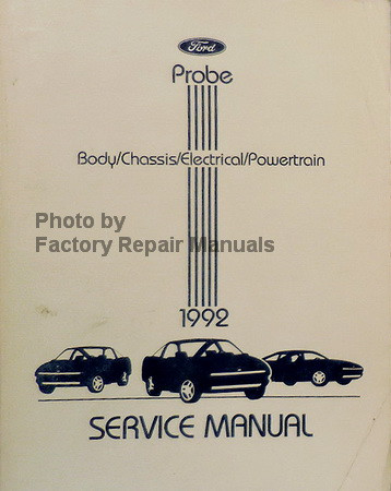 1992 Ford Probe Factory Service Manual Original Shop Repair - Factory ...