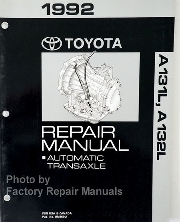 1992 Toyota Corolla and Tercel Automatic Transmission Repair Overhaul ...