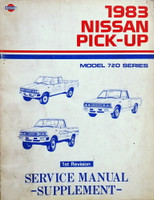 1983 Nissan Pickup 720 Series Service Manual Supplement 