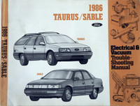 1986 Ford Taurus Mercury Sable Electrical Vacuum & Troubleshooting Manual