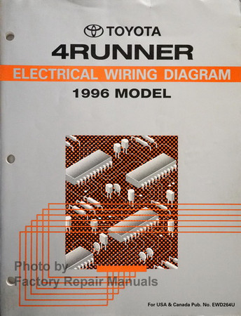 1996 Toyota 4Runner Electrical Wiring Diagrams Original Factory Manual