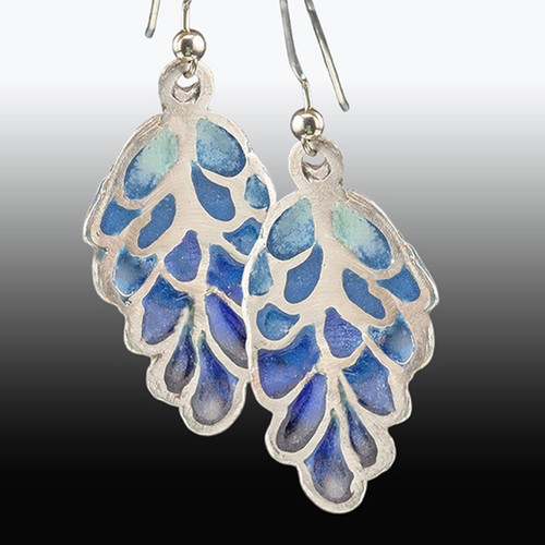 Plique a Jour Enamel & Silver Metal Clay Extended Viewing