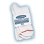 Creative Mens Diabetic Sock White Size 1013 654361358