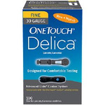 Lancet OneTouch SureSoft Adjustable Depth Lancet Needle 30 Gauge Twist Top