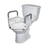 Drive Medical 2 in 1 Locking Elevated Toilet Seat with ToolF 322440193
