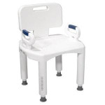 Drive Medical Premium Series Bath Bench with Back and Arms 2 647510313