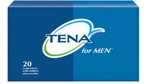 Bladder Control Pad TENA Men 9.9 Inch Length Moderate Absorbency Polymer Male Disposable