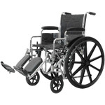 PMI Standard DX Wheelchair 18 Fixed Arm Elevating Legrest