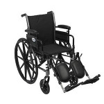 Drive Cruiser X4 Wheelchair 18 Silver Vein Flipback Full Arm