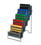 Exerciser Set with Storage Unit Cando Digi-Flex Assorted Colors Yellow (X-Light), Red (Light), Green (Medium), Blue (Heavy), Black (X-Heavy)