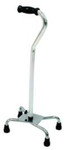 Bariatric Quad Cane Aluminum / Steel 30 to 39 Inch Chrome