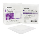 Composite Barrier Island Dressing Water Resistant McKesson 4 X 4 Inch Polypropylene / Rayon 2 X 2 Inch Pad Sterile
