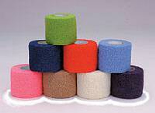 Cohesive Bandage CoFlex 4 Inch X 5 Yard Standard Compression Self-adherent Closure Tan NonSterile