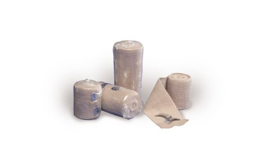 Elastic Bandage Curity 3 Inch X 4.1 Yard Standard Compression Clip Detached Closure Tan NonSterile