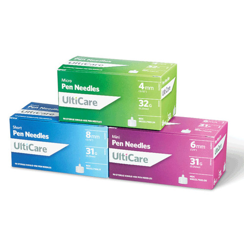 Trividia Health TRUEplus 5-Bevel Sterile, Single-Use Pen Needles, 31G, 5mm (1/4 inch) - 2 Pack