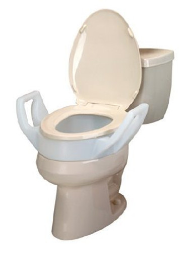 Maddak Bath Safe Raised Toilet Seat with Arms