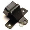 Lower rebound check bracket for Morris Minor front suspension, part SUS121, black steel bracket with integrated rebound pad.