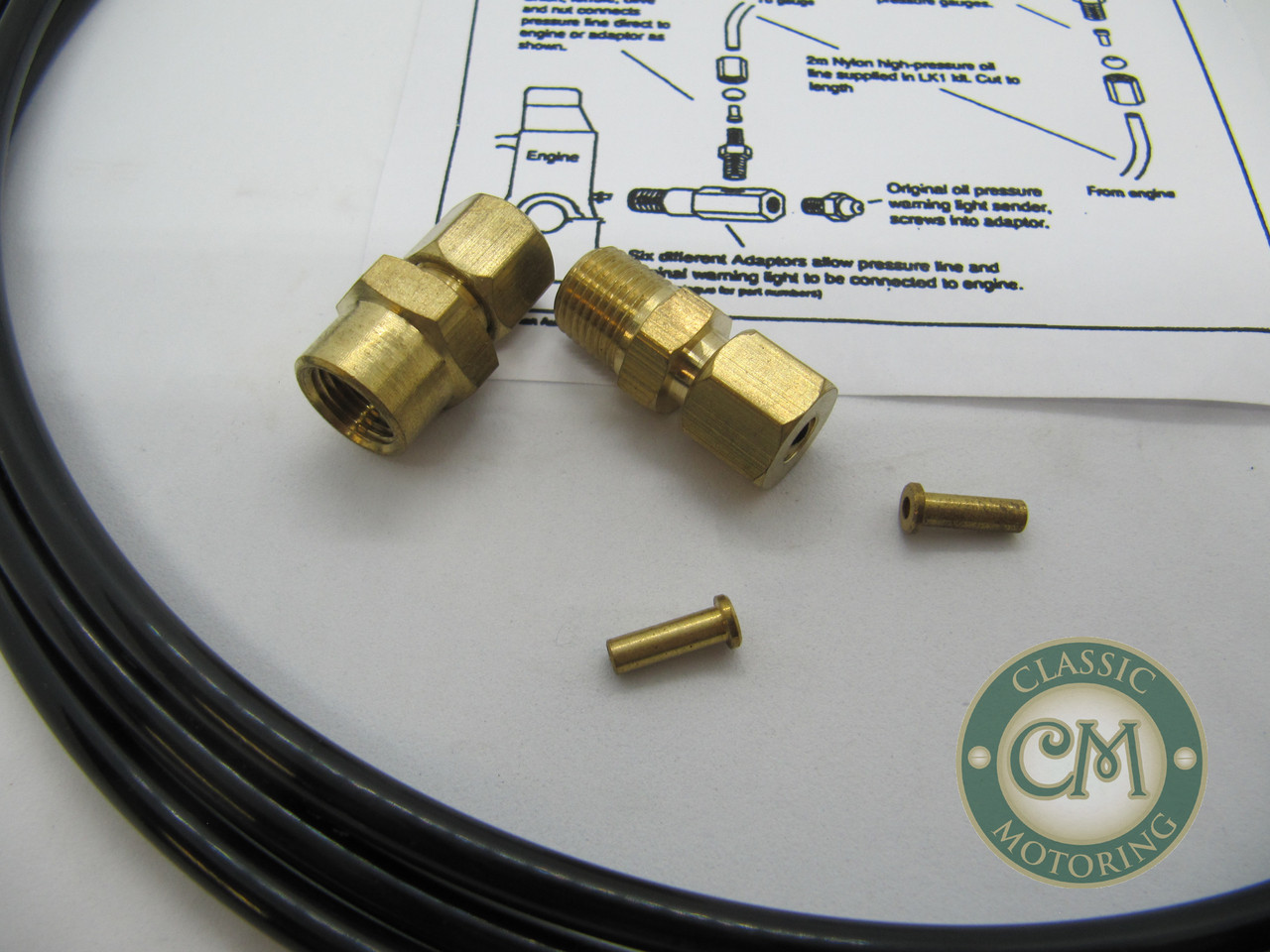 Motorcycle Oil Pressure Gauge 100 PSI Oil Pressure Gauge & Kit For