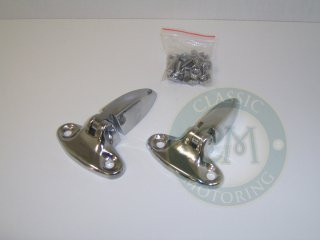 Boot Hinge Set - Chrome